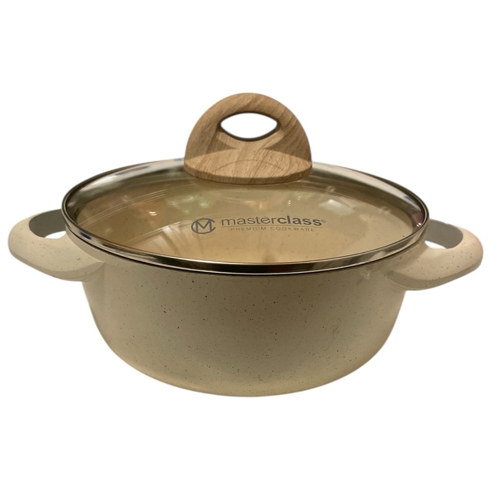 Cream Casserole Dish with Lid